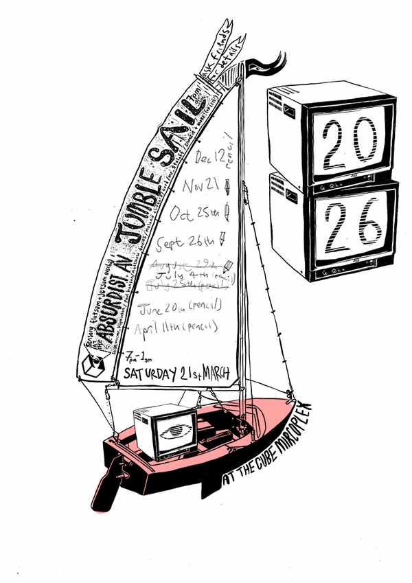 Picture for event Absurdist A/V JUMBLE SAIL with mr_hopkinson, Paul Hanson, Melanie Clifford and Matt Davies, Lord of the Cob, Snoozie and mr_stoloff and more