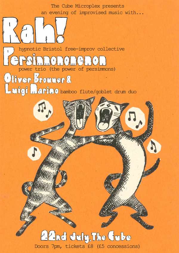 Picture for event Rah! + Persimmonomenon + Oliver Brouwer & Luigi Marino